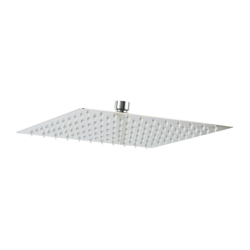طاسة دش ستانلس ستيل مربعة 245×245 مم جلوبال استاندرد ميرال كروم (S3560-CP) (طلب مسبق)
