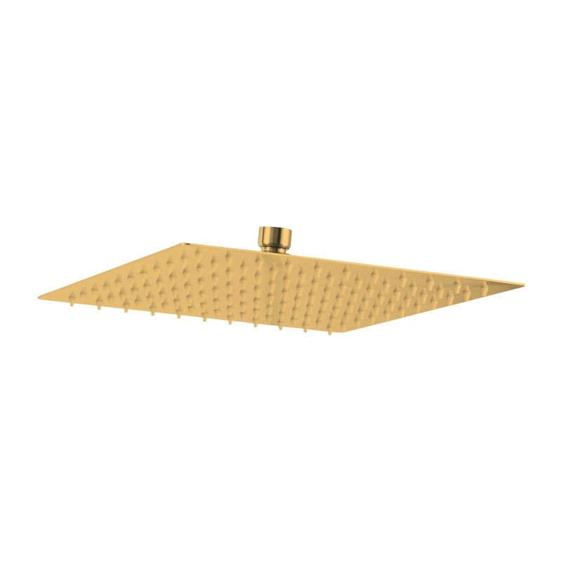 طاسة دش ستانلس ستيل مربعة 245×245 مم جلوبال استاندرد ميرال ذهبي (S3560-GP) (طلب مسبق)