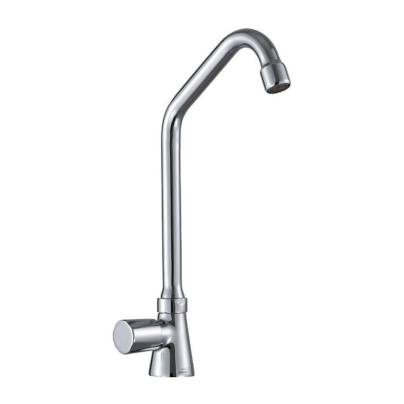 حنفية معمل 1/2 بوصة رقبة طويلة قلب جلدة - قلب سيراميك جلوبال استاندرد كروم (T3111-CP) (طلب مسبق)
